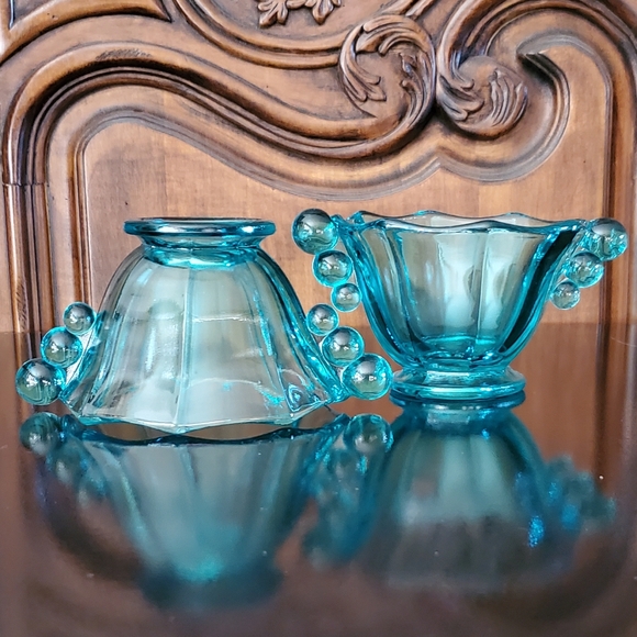 Fenton Blue Art Glass Panel Dish - Picture 5 of 7